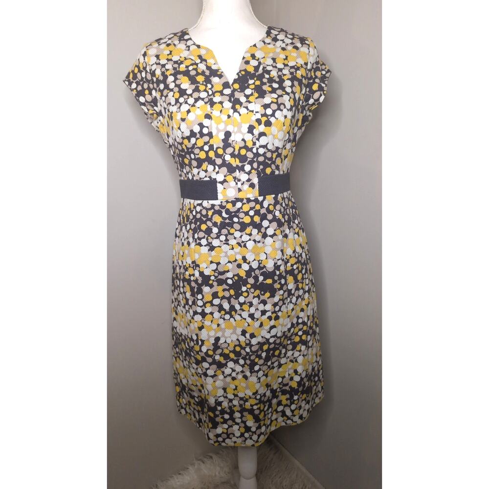 Boden Abstract Dot Sheath Dress Size 6 Career Office Modern Minimalist